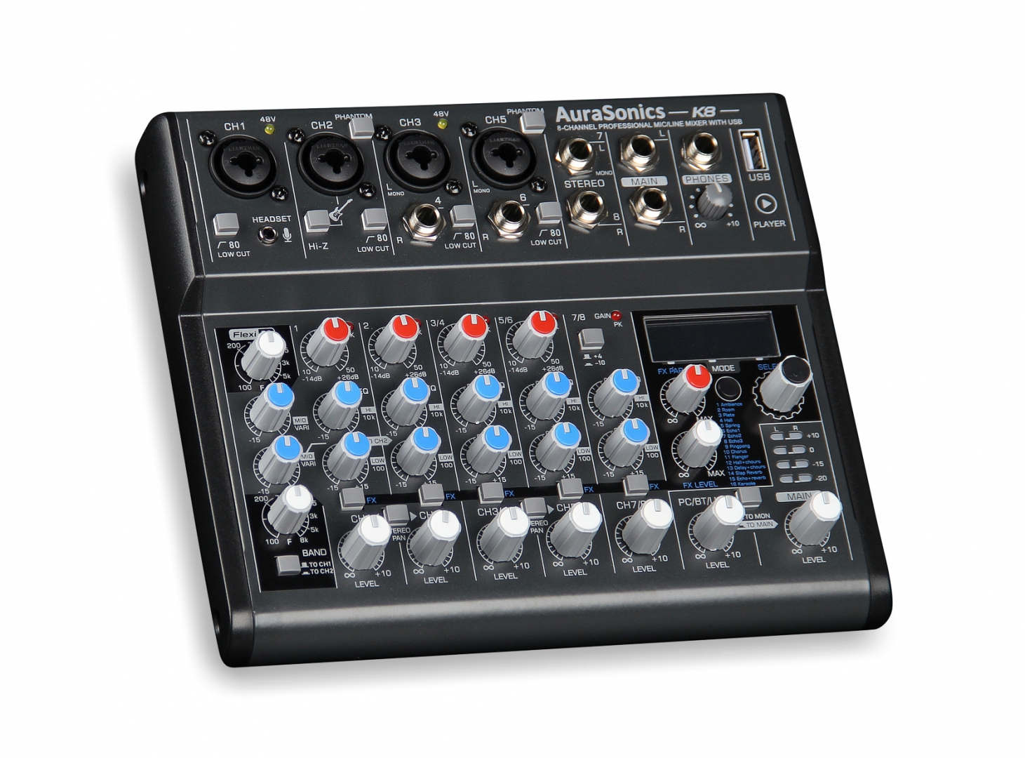 AuraSonics K8 компактный микшерный пульт в Истре