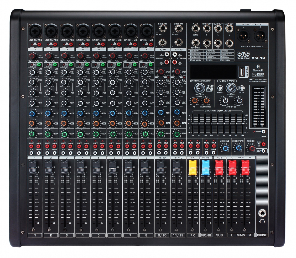SVS Audiotechnik mixers AM-12 Микшерный пульт аналоговый, 12-канальный в Истре